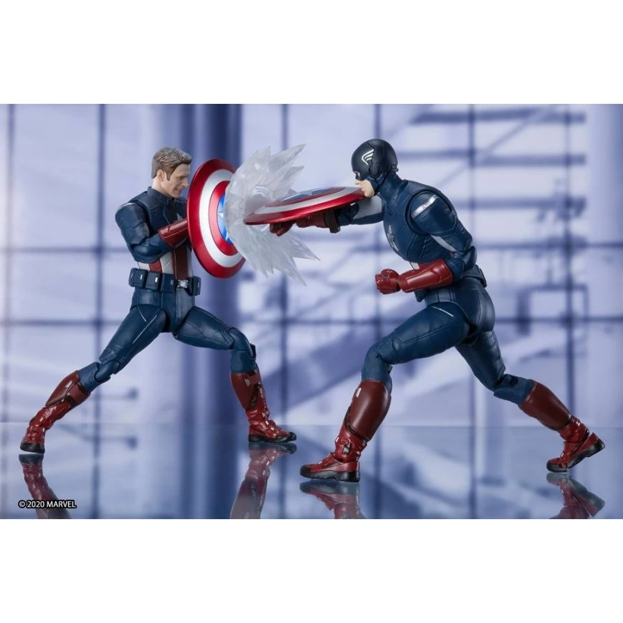 Bandai S.H. Figuarts Avengers Endgame Captain America CAP VS CAP Edition 7 Bandai S.H. Figuarts Avengers Endgame Captain America CAP VS CAP Edition - Image 7