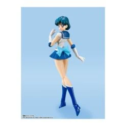 Bandai S.H. Figuarts Sailor Moon Sailor Mercury Animation Color Edition -Japan World Negozio bandai sh figuarts sailor moon sailor mercury animation color edition 2