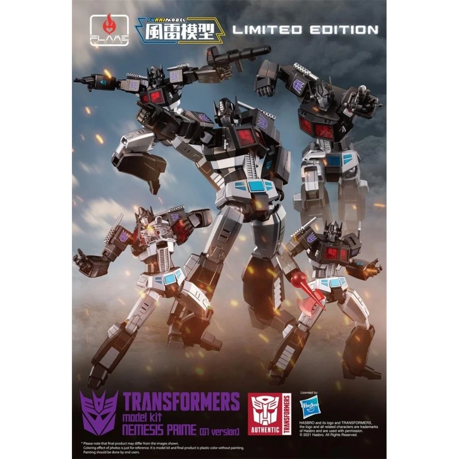 Flame Toys Model Kit Series Transformers Nemesis Prime G1 Version 1 Flame Toys Model Kit Series Transformers Nemesis Prime G1 Version