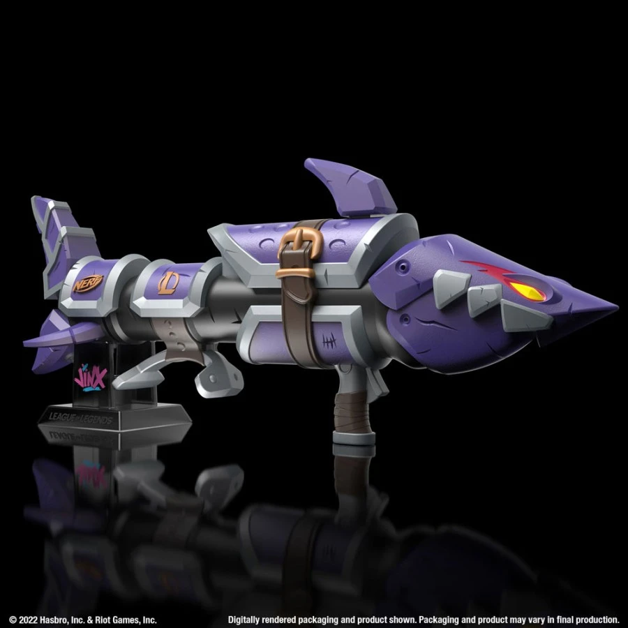 Hasbro League Of Legends NERF LMTD Jinx Fishbones Blaster 2 Hasbro League Of Legends NERF LMTD Jinx Fishbones Blaster - Image 2