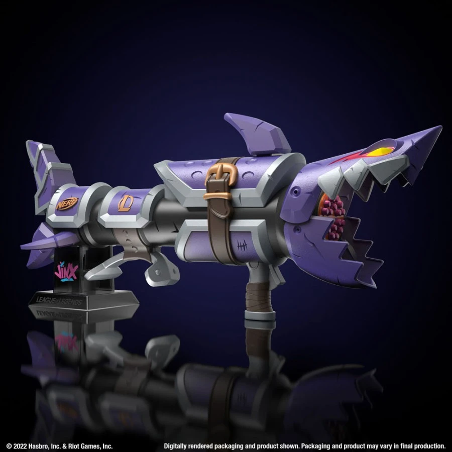 Hasbro League Of Legends NERF LMTD Jinx Fishbones Blaster 4 Hasbro League Of Legends NERF LMTD Jinx Fishbones Blaster - Image 4
