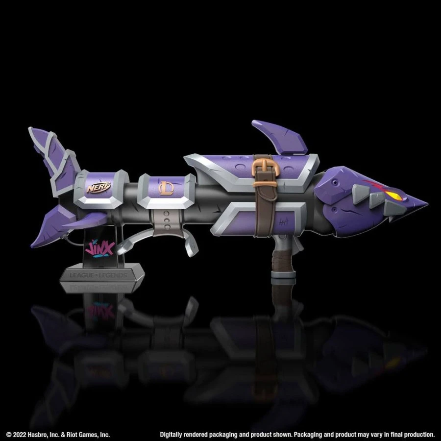 Hasbro League Of Legends NERF LMTD Jinx Fishbones Blaster 5 Hasbro League Of Legends NERF LMTD Jinx Fishbones Blaster - Image 5