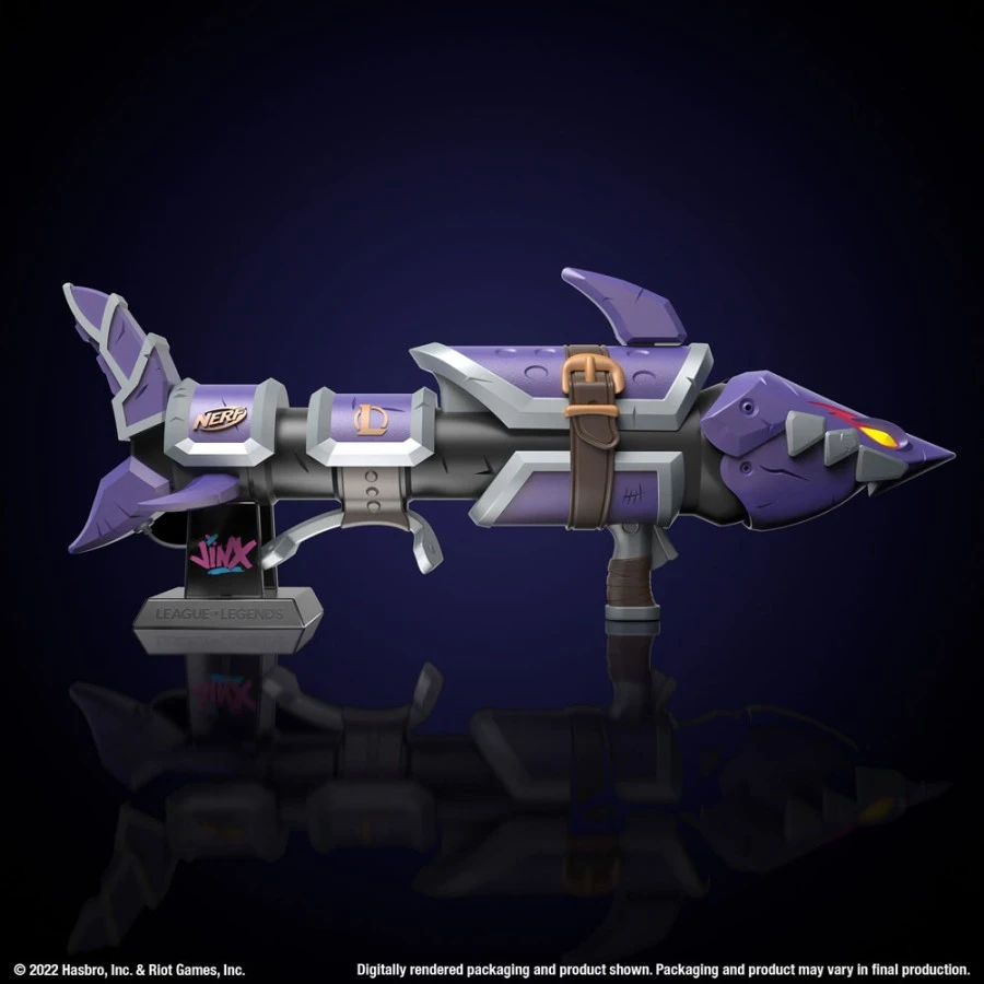 Hasbro League Of Legends NERF LMTD Jinx Fishbones Blaster 6 Hasbro League Of Legends NERF LMTD Jinx Fishbones Blaster - Image 6