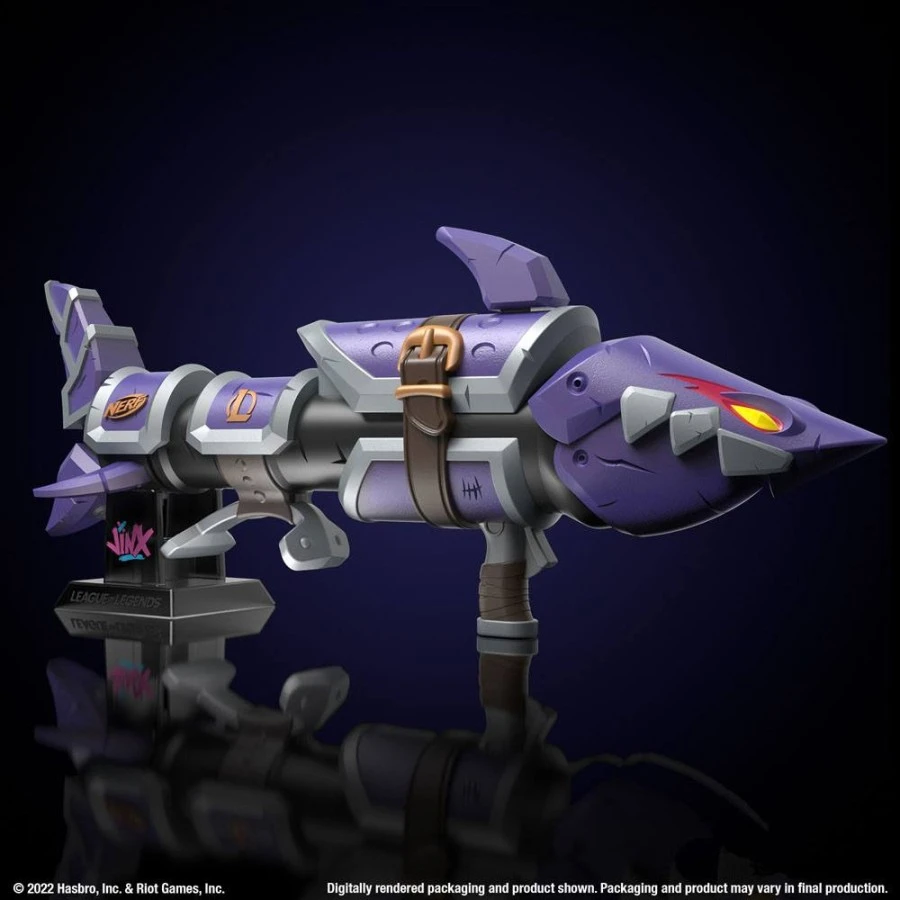 Hasbro League Of Legends NERF LMTD Jinx Fishbones Blaster 1 Hasbro League Of Legends NERF LMTD Jinx Fishbones Blaster
