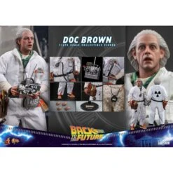 Hot Toys Movie Masterpiece Back To The Future Doc Brown 1/6 Scale Collectible Figure
