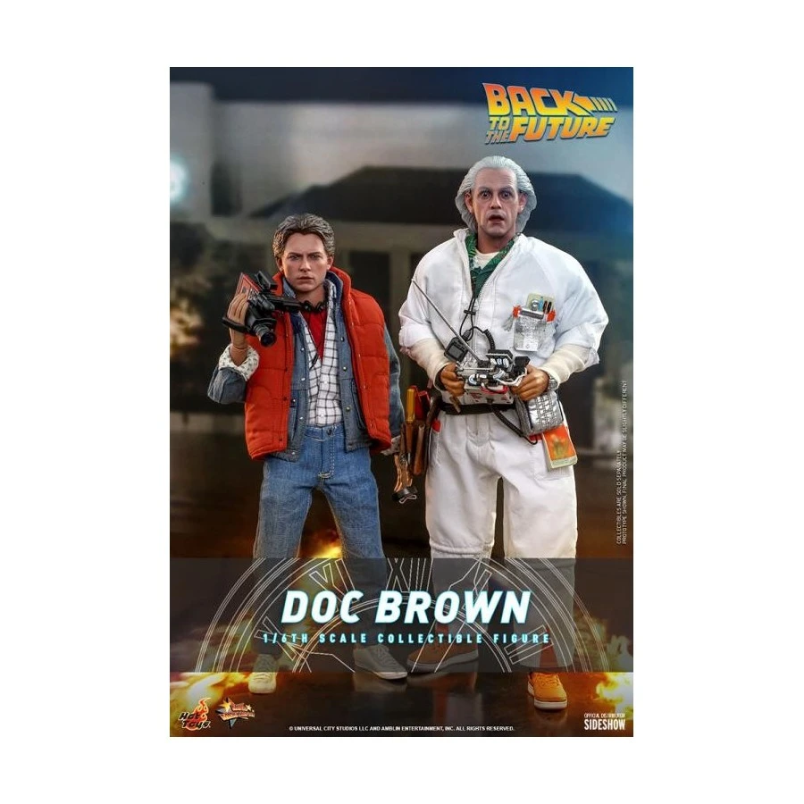 Hot Toys Movie Masterpiece Back To The Future Doc Brown 1/6 Scale Collectible Figure 10 Hot Toys Movie Masterpiece Back To The Future Doc Brown 1/6 Scale Collectible Figure - Image 10
