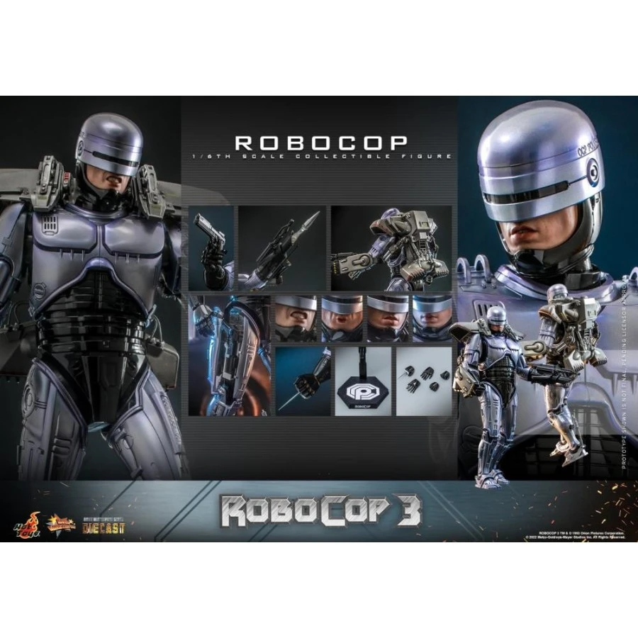 Hot Toys Movie Masterpiece Robocop 3 Robocop 1/6 Scale Collectible Figure 1 Hot Toys Movie Masterpiece Robocop 3 Robocop 1/6 Scale Collectible Figure