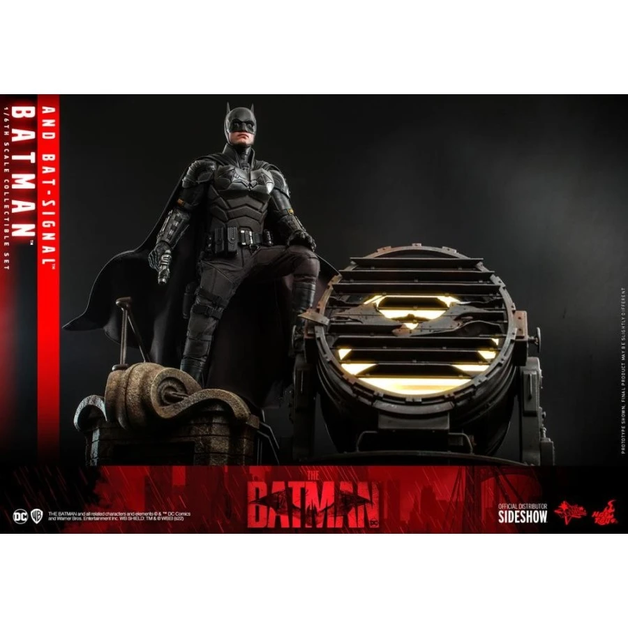 Hot Toys Movie Masterpiece The Batman Batman & Bat-Signal 1/6 Scale Collectible Figure Set 12 Hot Toys Movie Masterpiece The Batman Batman & Bat-Signal 1/6 Scale Collectible Figure Set - Image 12