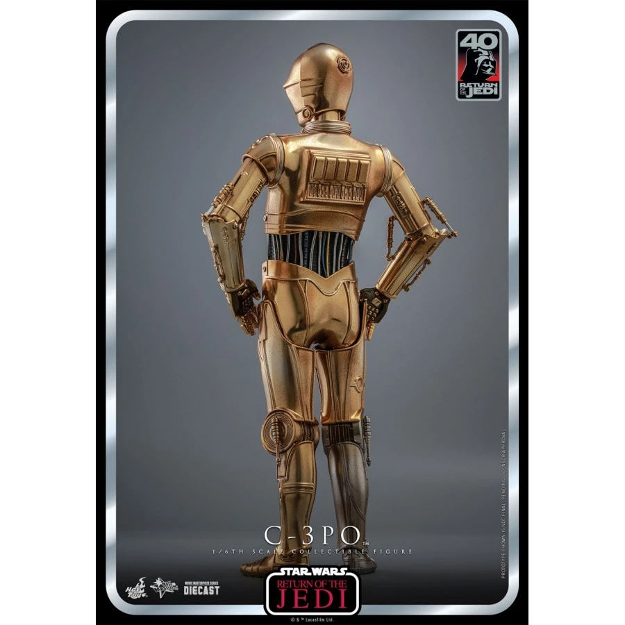 Hot Toys Movie Masterpiece Star Wars Return Of The Jedi 40th Anniversary C-3PO 1/6 Collectible Figure 3 Hot Toys Movie Masterpiece Star Wars Return Of The Jedi 40th Anniversary C-3PO 1/6 Collectible Figure - Image 3