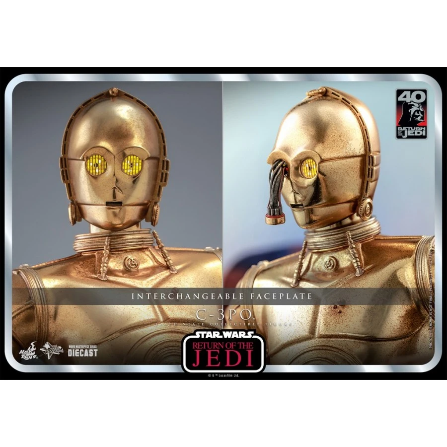 Hot Toys Movie Masterpiece Star Wars Return Of The Jedi 40th Anniversary C-3PO 1/6 Collectible Figure 8 Hot Toys Movie Masterpiece Star Wars Return Of The Jedi 40th Anniversary C-3PO 1/6 Collectible Figure - Image 8
