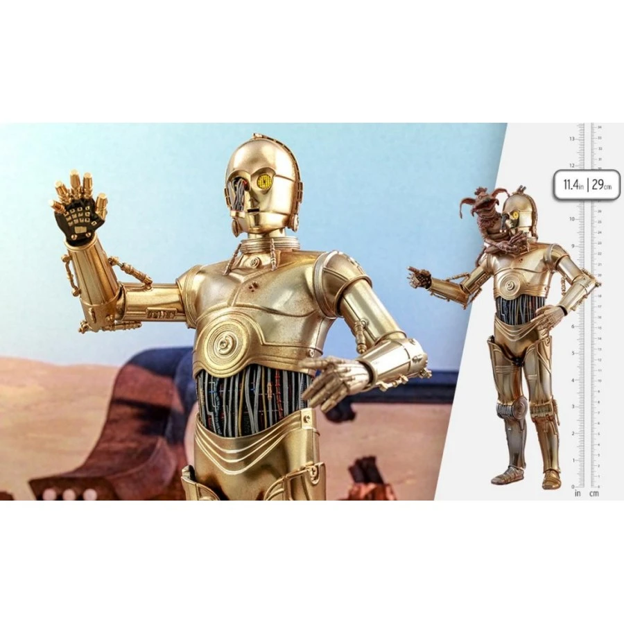 Hot Toys Movie Masterpiece Star Wars Return Of The Jedi 40th Anniversary C-3PO 1/6 Collectible Figure 10 Hot Toys Movie Masterpiece Star Wars Return Of The Jedi 40th Anniversary C-3PO 1/6 Collectible Figure - Image 10