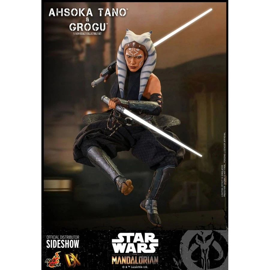 Hot Toys Television Masterpiece Star Wars The Mandalorian Ahsoka Tano & Grogu 1/6 Scale Collectible Figure Deluxe Set 14 Hot Toys Television Masterpiece Star Wars The Mandalorian Ahsoka Tano & Grogu 1/6 Scale Collectible Figure Deluxe Set - Image 14