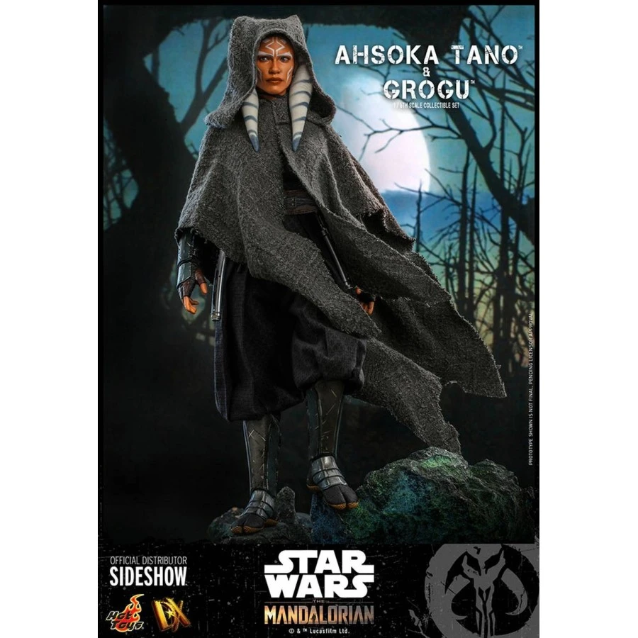 Hot Toys Television Masterpiece Star Wars The Mandalorian Ahsoka Tano & Grogu 1/6 Scale Collectible Figure Deluxe Set 4 Hot Toys Television Masterpiece Star Wars The Mandalorian Ahsoka Tano & Grogu 1/6 Scale Collectible Figure Deluxe Set - Image 4