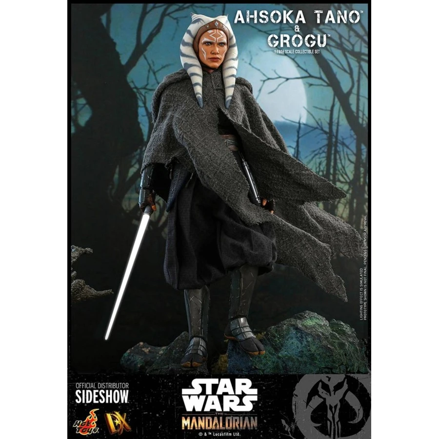 Hot Toys Television Masterpiece Star Wars The Mandalorian Ahsoka Tano & Grogu 1/6 Scale Collectible Figure Deluxe Set 5 Hot Toys Television Masterpiece Star Wars The Mandalorian Ahsoka Tano & Grogu 1/6 Scale Collectible Figure Deluxe Set - Image 5