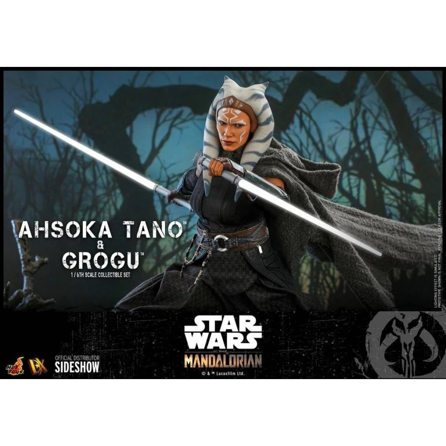 Hot Toys Television Masterpiece Star Wars The Mandalorian Ahsoka Tano & Grogu 1/6 Scale Collectible Figure Deluxe Set 7 Hot Toys Television Masterpiece Star Wars The Mandalorian Ahsoka Tano & Grogu 1/6 Scale Collectible Figure Deluxe Set - Image 7
