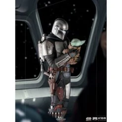 Iron Studio BDS Art 1/10 Scale Star Wars The Mandalorian With Grogu -Japan World Negozio iron studio bds art 110 scale star wars the mandalorian with grogu 12