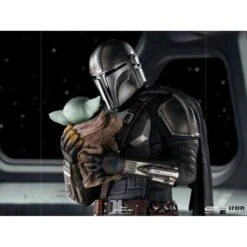 Iron Studio BDS Art 1/10 Scale Star Wars The Mandalorian With Grogu -Japan World Negozio iron studio bds art 110 scale star wars the mandalorian with grogu 13