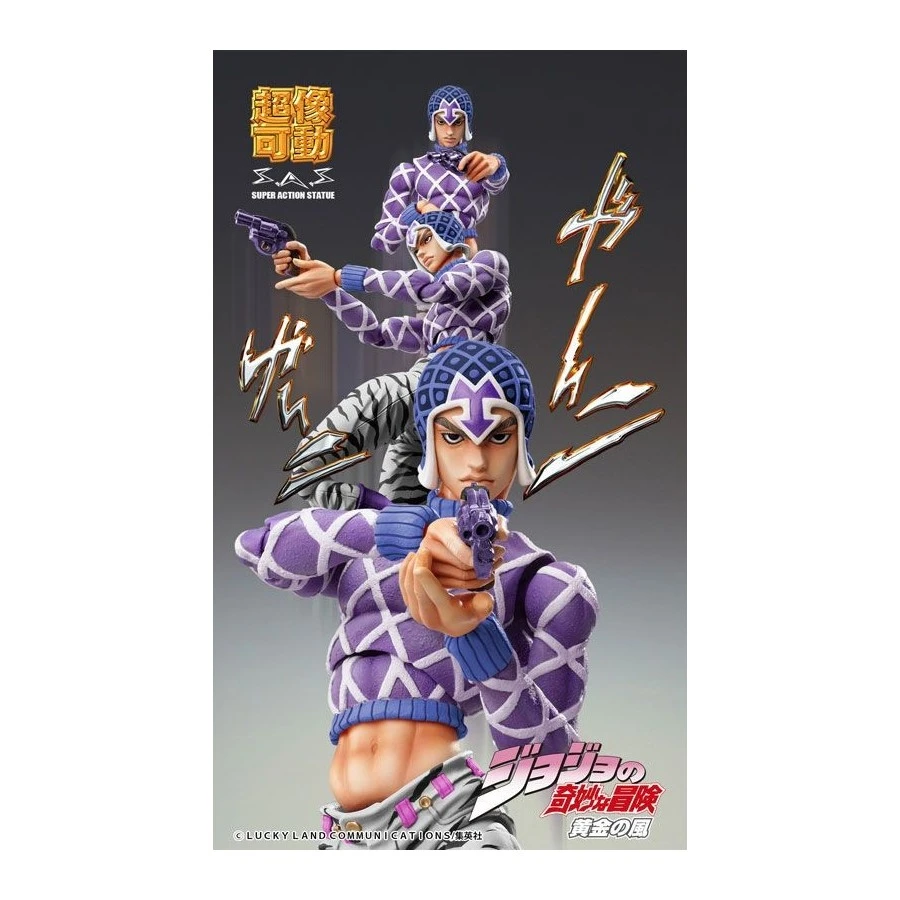 Medicos Super Action Statue JoJo's Bizarre Adventure Golden Wind Guido Mista & Sex Pistols Third 7 Medicos Super Action Statue JoJo's Bizarre Adventure Golden Wind Guido Mista & Sex Pistols Third - Image 7