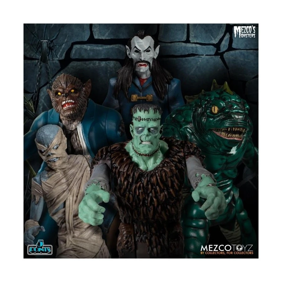 Mezco Monsters 5 Points Tower Of Fear Deluxe Box Set 1 Mezco Monsters 5 Points Tower Of Fear Deluxe Box Set