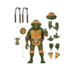 Neca Teenage Mutant Ninja Turtles Michelangelo 1/4 Scale -Japan World Negozio neca teenage mutant ninja turtles michelangelo 14 scale 11