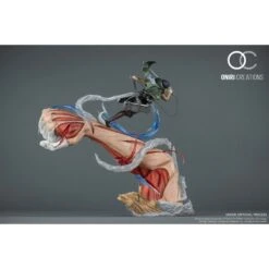 Oniri Creations Attack On Titan Levi VS Female Titan Epic Diorama 1/6 Statue Figure 999pcs Worldwide -Japan World Negozio oniri creations attack on titan levi vs female titan epic diorama 16 statue figure 999pcs worldwide 3