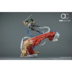 Oniri Creations Attack On Titan Levi VS Female Titan Epic Diorama 1/6 Statue Figure 999pcs Worldwide -Japan World Negozio oniri creations attack on titan levi vs female titan epic diorama 16 statue figure 999pcs worldwide 7