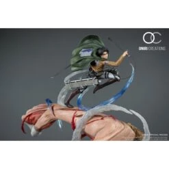 Oniri Creations Attack On Titan Levi VS Female Titan Epic Diorama 1/6 Statue Figure 999pcs Worldwide -Japan World Negozio oniri creations attack on titan levi vs female titan epic diorama 16 statue figure 999pcs worldwide 8