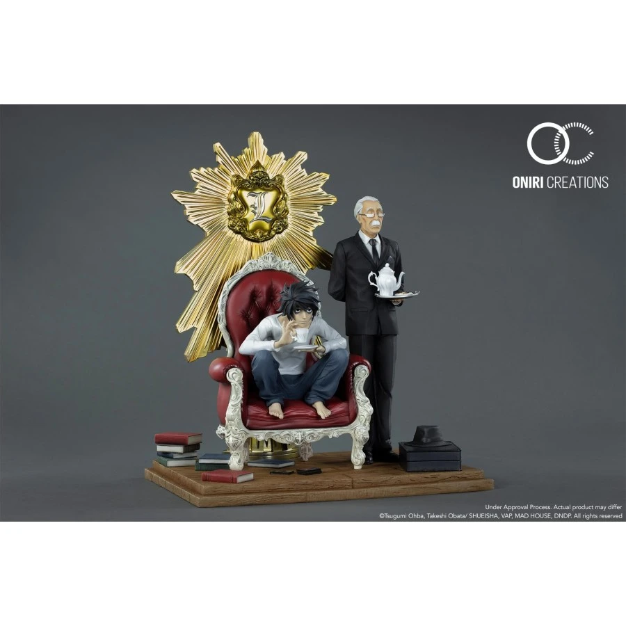 Oniri Creations Death Note L & Watari 1/6 Statue Figure 999pcs Worldwide 2 Oniri Creations Death Note L & Watari 1/6 Statue Figure 999pcs Worldwide - Image 2