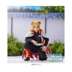 Sega Premium Perching Figure Demon Slayer Kimetsu No Yaiba Kyojuro Rengoku Hashira Meeting Ver.